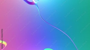 dynamic background in holographic colours, live wallpaper, 4K abstract animation