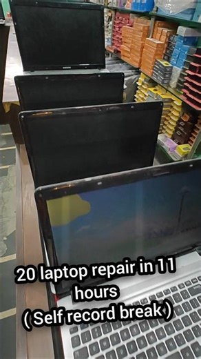 20 Laptop Repair in 1 Day 🔥 | Self Record Break by Afzal computer saraipali #shortsviral #shorts