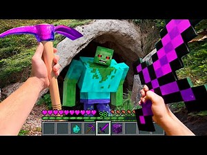 Minecraft Real Life POV ZOMBIE APOCALYPSE FIGHT in Realistic Minecraft Animation