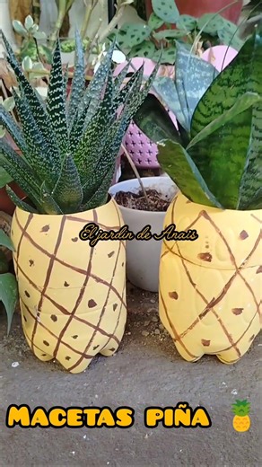 ideas de macetas con material reciclado ♻️ #plantas #manualidades