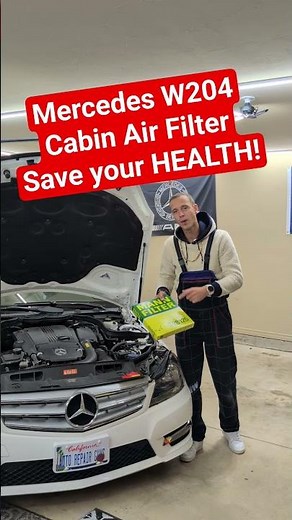 Mercedes Cabin Air Filter Replacement Location W204 Mercedes C250 C300 C350 C180 C200 C230 C280