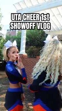 UTA CHEER 1st showoffs vlog #cheerleading #cheer #performancecheer #utacheer #collegecheer