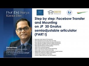 Step by step demonstration of Face Bow transfer.