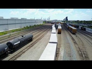 Baltimore, MD - CSX Intermodal Freight Passing Through Penn-Mary Yard