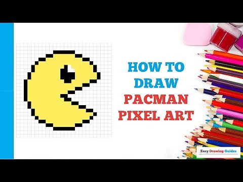 How to Draw Pacman Pixel Art in a Few Easy Steps: Drawing Tutorial for Beginner Artists