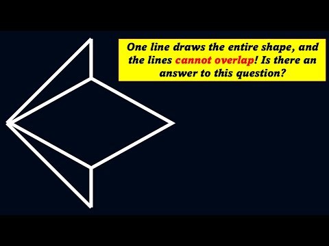 One line draws the entire shape, and the lines cannot overlap! Is there an answer to this question?