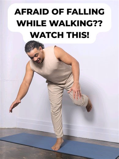 Afraid of falling while you walk? You’re not alone. These exercises help build balance, strength, and control so you feel steadier and more confident on your feet. Save this and practice it a few times this week.