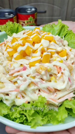 Delicious Mango Kani Salad with Easy Dressing Recipe