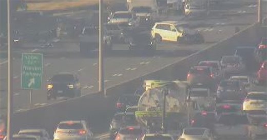 Six-car crash closes northbound Interstate 25 at 104th Ave. for more than an hour Tuesday morning