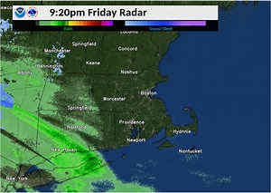 1.8K views · 18 reactions | [11 PM Fri Radar] Leading edge of precip advancing east from eastern NY/western CT. Temps will fall into the mid 30s as precip overspreads & changes to snow, heavy at times with low visibility. Greatest accums and lowest visibility in snow between 1 and 7 AM. | US National Weather Service Boston MA | Facebook
