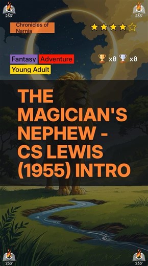 The Magician's Nephew - CS Lewis (1955) Intro (Chronicles of Narnia - 6) - 4.05 ⭐️