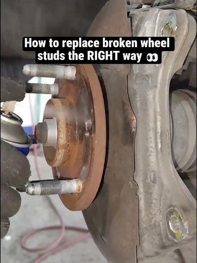 Replacing Broken Wheel Studs the RIGHT Way🔥🔥