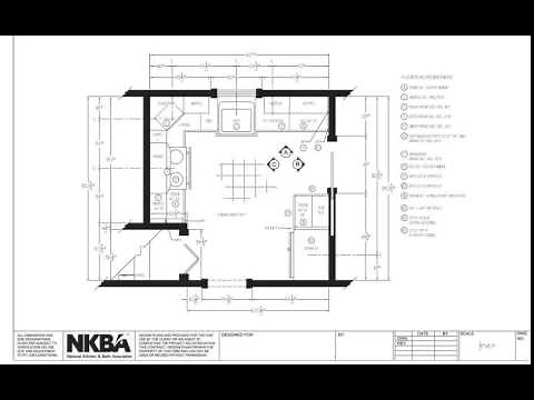 Kitchen and Bath Drawing: Floor Plan
