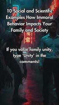 10 social and scientific examples how immoral behavior impacts your family and society
