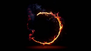 Shiny Particles Sparks Rotating Magic Circle Fire Portal. Spinning fireworks. Waving sparklers in circular motions.