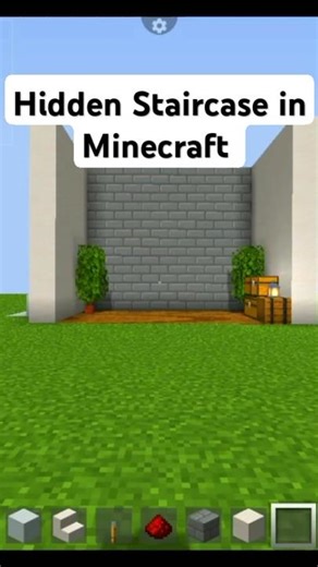 How To Build A Hidden Staircase In Minecraft #shorts #minecraft #viral