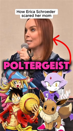 Erica Schroeder | My one Poltergeist moment 📺…”watching” Saturday morning cartoons. 👻🫣🤣 #poltergeist #saturdaymorningcartoons #anime #voiceactor #pokémon... | Instagram