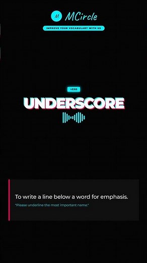 Learn English: What is Underscore? | Vocabulary Shorts
