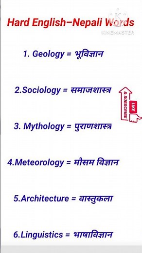 Hard English Words with Nepali Meaning | Vocabulary