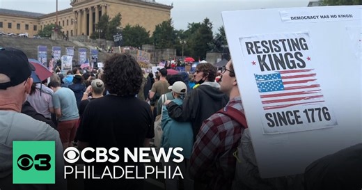 Dozens of protesters are expected to pack Independence Hall for second "No Kings" rally in Philly
