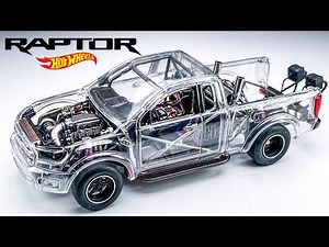 Ford Ranger Raptor AWD V8 mid Twin Turbo position Drag Truck Hot Wheels Custom