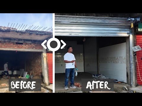 Automatic rolling shutter installation | Before and After transition 🔥