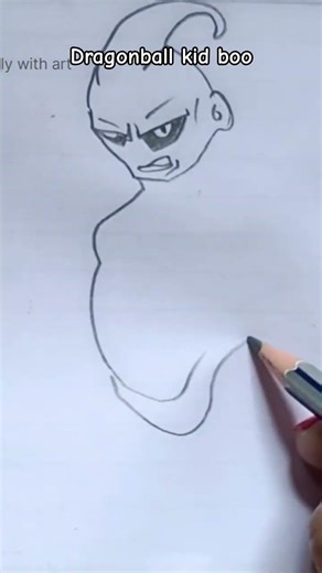 kid boo drawing #drawing #animeart #dragonball #shorts