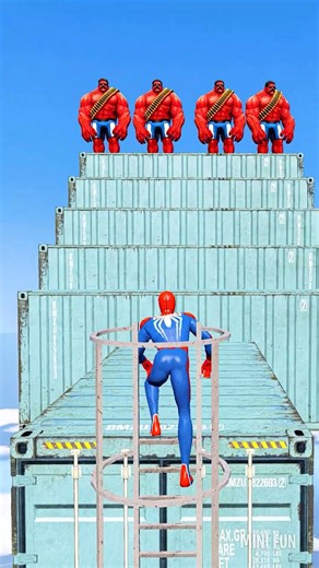 GTA 5 Epic Water Ragdolls Spiderman vs HULK TEAM Jumps/Fails Ep.234 #shorts