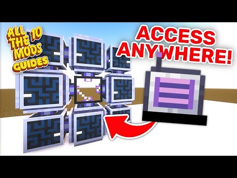 How to Set Up AE2 Wireless Terminals & Cross-Dimension Connection (All the Mods 10)