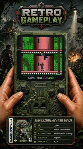 🎮 Bionic Commando: Elite Forces (2000) – Game Boy Color