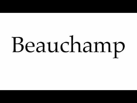 How to Pronounce Beauchamp