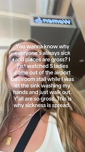 People need to wash their hands. It blows my mind like you’re actually so gross if you go to the bathroom and don’t wash your hands. This is one of my biggest pet peeves as someone with contamination OCD and emetophobia. Like now you’re going to go touch what we all have to touch. - - #hygiene #cleanliness #publichealth #washyourhands #airport