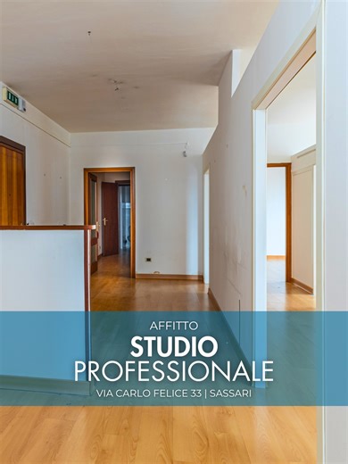 🏢 Il tuo studio professionale, nel punto giusto di Sassari In Via Carlo Felice, nel cuore di Carbonazzi, proponiamo ufficio in locazione ideale per studio medico o professionale, in una zona strategica e facilmente raggiungibile 🚗 📍 Via Carlo Felice 33 – Sassari 📐 158 mq | 5 locali | 1.790 € / mese ✔️ Secondo piano con ascensore ✔️ Ambienti luminosi e ben distribuiti ✔️ Spazi personalizzabili ✔️ Collegamenti rapidi con centro città e SS 131 Una soluzione perfetta per chi vuole immagine, funz