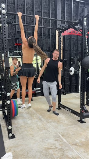 Bryce Adams 💗 on Instagram: "Didn't mean to disrupt his workout..."