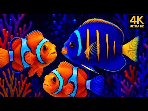 The Best 4K Aquarium 🐠 Explore the Stunning World of Sea Jellyfish & Beautiful Coral Reef Fish.#76