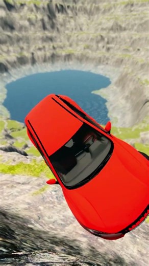 Truck vs Giant Lava Pit 😱 BeamNG drive #94 #beamng #beamngdrive #usa #brasil #viral #short#beamngrao