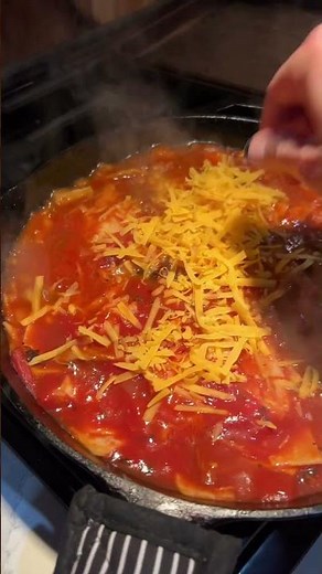 Great way to use leftover shredded pork. #30minuterecipes #enchiladas #onepandinner #dinnerideas