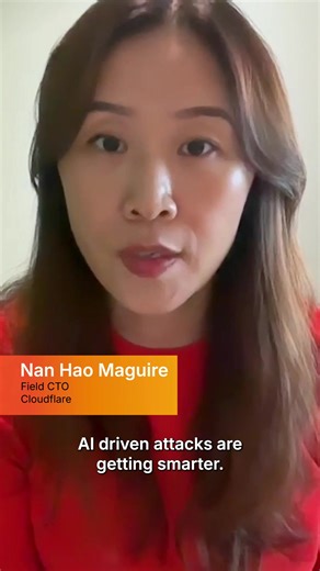 Infrastructure change takes time—the window to prepare is now. 🎥 In this reel, Nan Hao Maguire, APAC & Japan Field CTO at Cloudflare, breaks down the urgent shifts in the threat landscape, from smarter AI-driven attacks to the emerging reality of quantum computing. Learn more in our Post Quantum Computing solution brief. ✴️ Link in bio.