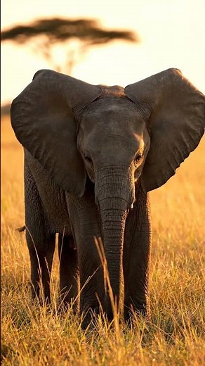 Adorable Baby Elephant Learning Trunk Control! 🐘✨