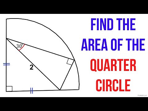 Find the Area of the Quarter Circle | Step-by-Step Tutorial