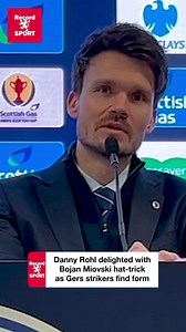 Danny Rohl delighted with Bojan Miovski hat-trick\u0003as Gers strikers find form | Daily Record Sport
