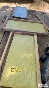 Building the actual bee frame the bees 🐝 will live and work in.