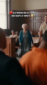 522K views · 14K reactions | Old Woman Snaps at Inmate in Court ⚖️ The courtroom froze when the elderly woman suddenly stepped forward and snapped at the inmate. Everyone thought she was about to explode… until her real reason came out — and the room fell silent. ❤️ #CourtroomDrama #OldWoman #JudgeScene | Fails Capture | Facebook