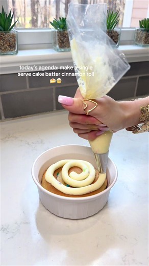 Confetti Birthday Cake Rolls: Single-Serve Cake Batter Cinnamon Roll