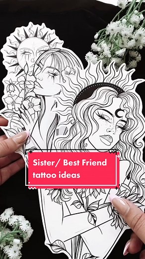 Best Friend and Matching Tattoo Ideas by Ruby Rose Designs
