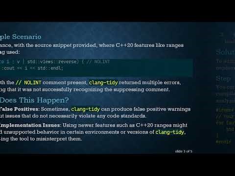 Solving the clang-tidy 10 NOLINT Ignoring Issue