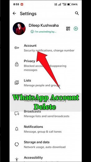 How To Delete WhatsApp Account Permanently |#sorts #whatsapp