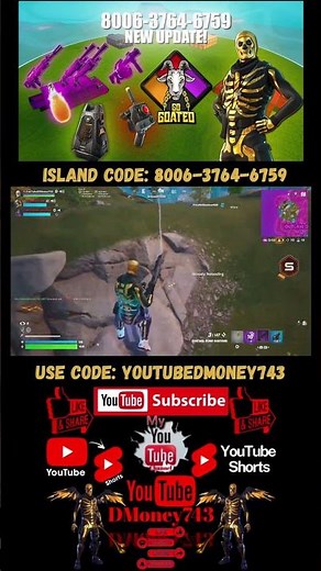 Fortnite Go Goated 🚨New Map🚨 ⭐️Island Code: 8006-3764-6759⭐️ ✅The Best Go Goated✅