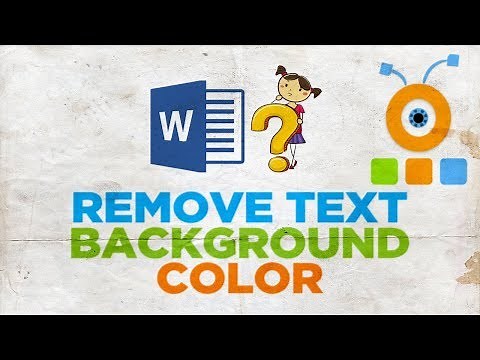 How to Remove Text Background Color in Word 2019 | How to Remove a Fill in Word 2019