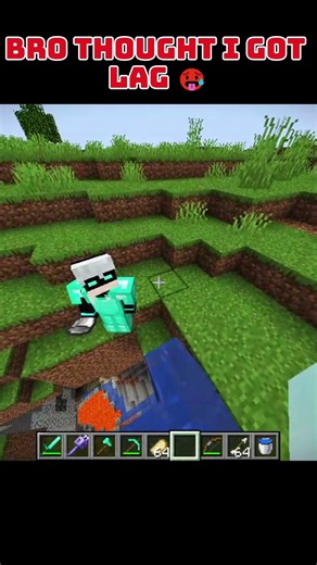 Bro Thought I Got Lagged 🥵 #minecraft #minecraftshorts #gaming